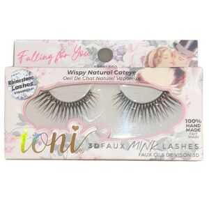 ioni 100% Hand Made 3D Faux Mink Rhinestone Lashes